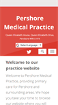 Mobile Screenshot of pershoremedicalpractice.co.uk
